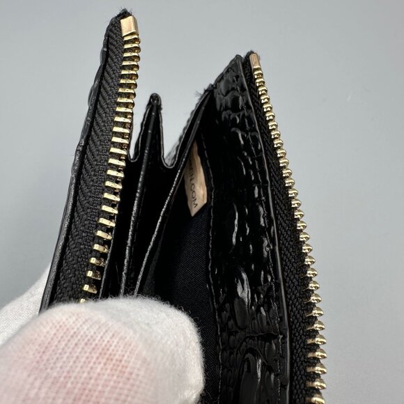 Brahmin Anita Black Melbourne Leather Card Case Wallet V8615140000001 NEW - Picture 12 of 16